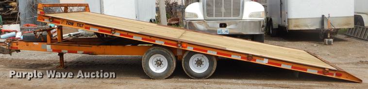 image for item FH9393 2002 Econoline tilt deck equipment trailer