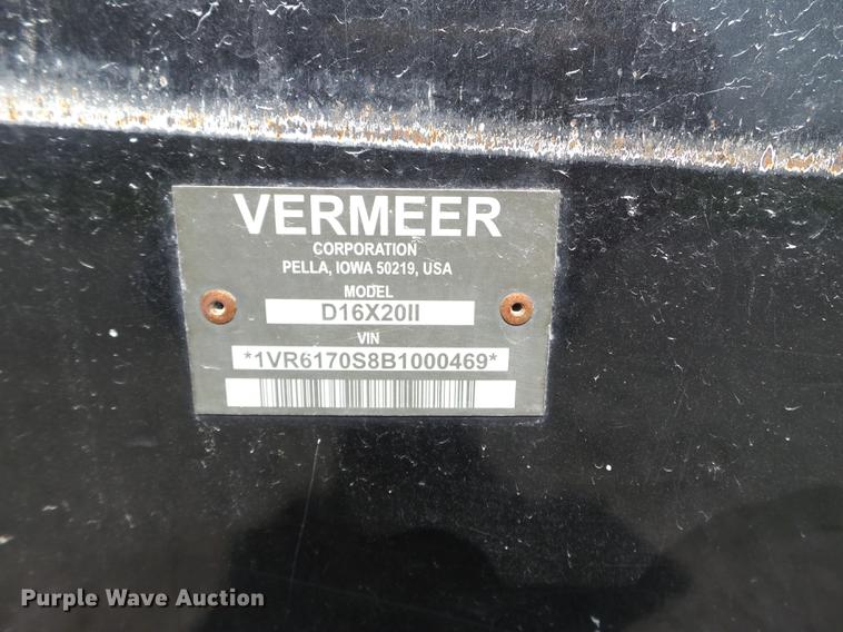 image for item FM9332 2011 Vermeer D16X20 Series II directional boring unit