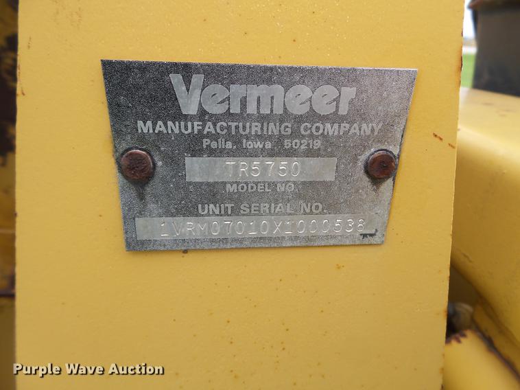 image for item FM9344 1996 Vermeer V5750 trencher