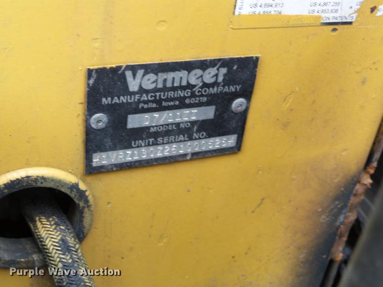 image for item FM9345 2006 Vermeer D7X11 Series II directional boring unit