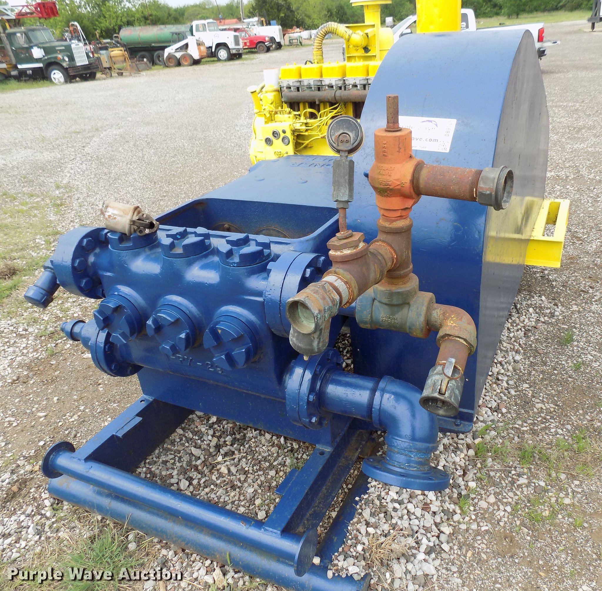 Gardner Denver PX172 triplex pump in Healdton, OK Item DB9703 sold