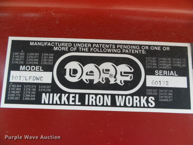 image for item DC5182 2016 Darf 1017LFDWC hay rake