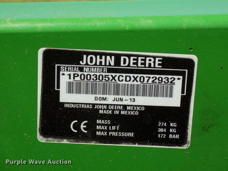 image for item FO9961 2013 John Deere 3038E tractor