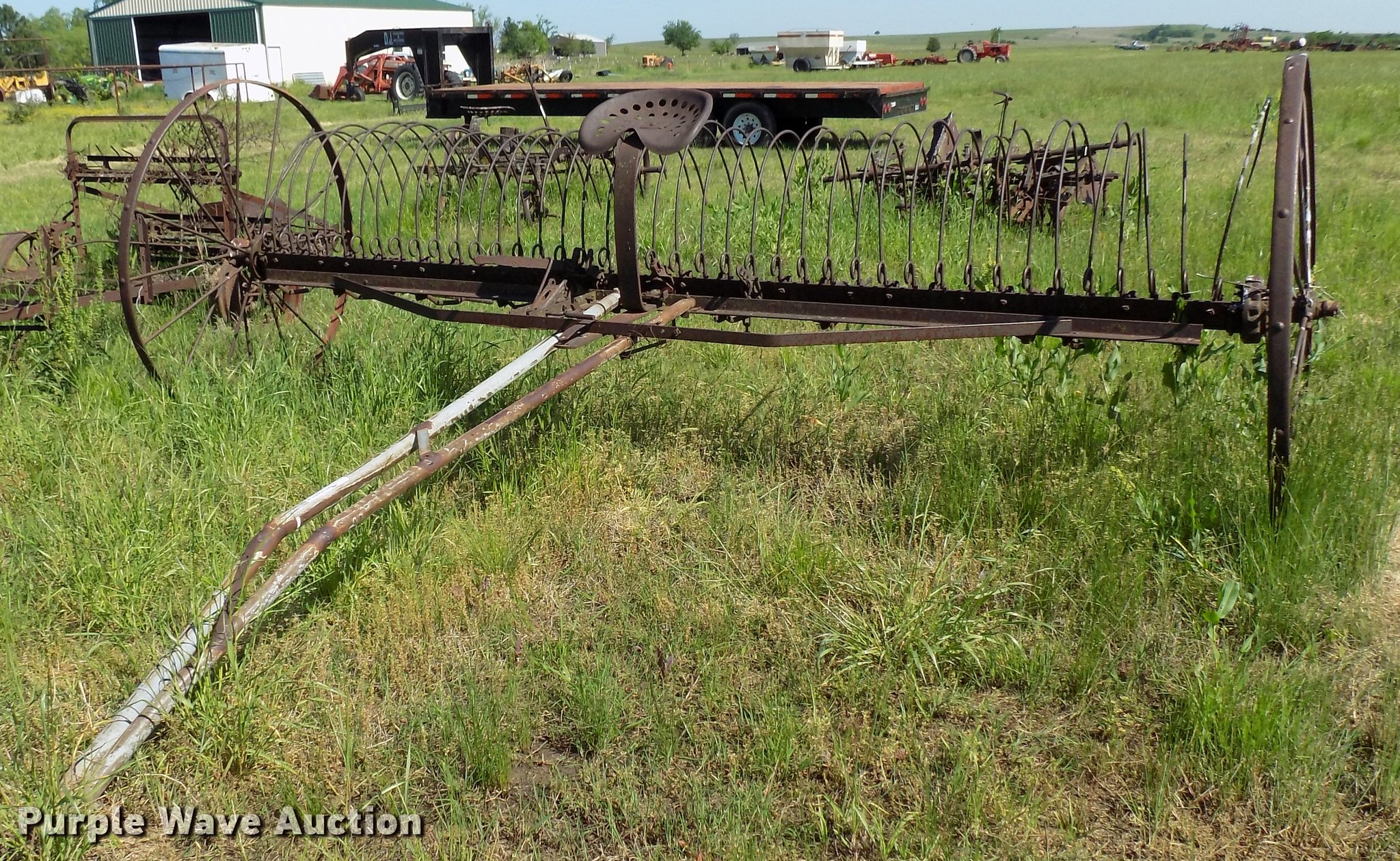 Hay rake in Skiatook, OK Item FO9805 sold Purple Wave