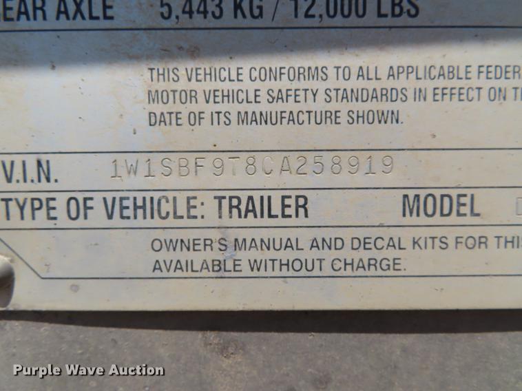 image for item DE3517 2012 Wilson DWH-550C double hopper bottom grain trailer