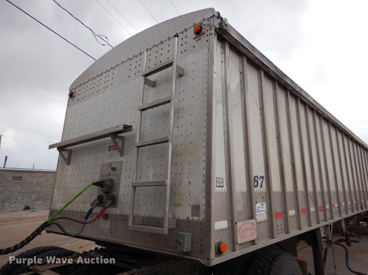 image for item DG5785 2003 Corn Husker 800 double hopper bottom grain trailer