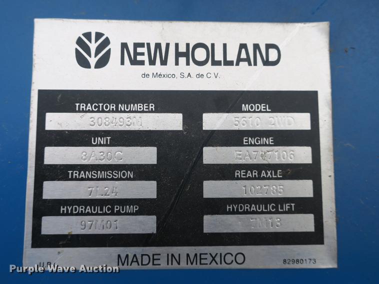 image for item DB8762 1998 New Holland 5610 tractor