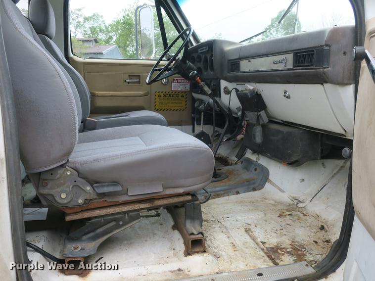 image for item DB8772 1984 Chevrolet C70 flat dump bed truck