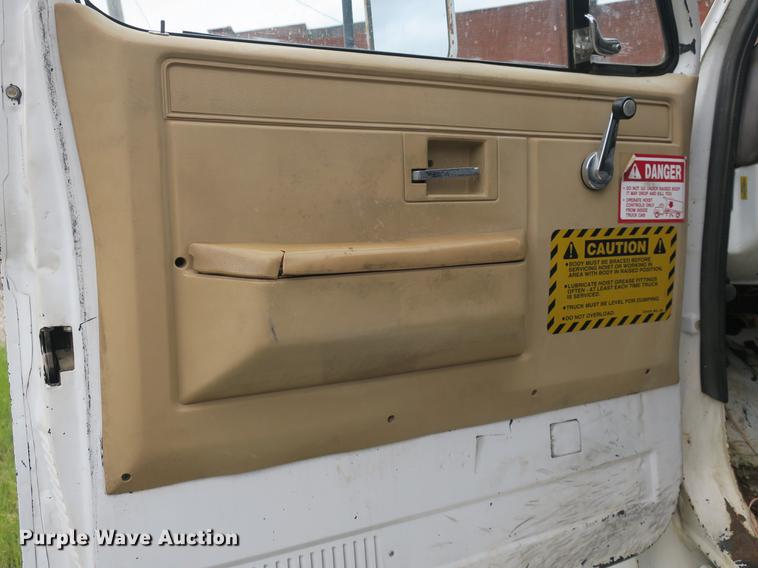 image for item DB8772 1984 Chevrolet C70 flat dump bed truck