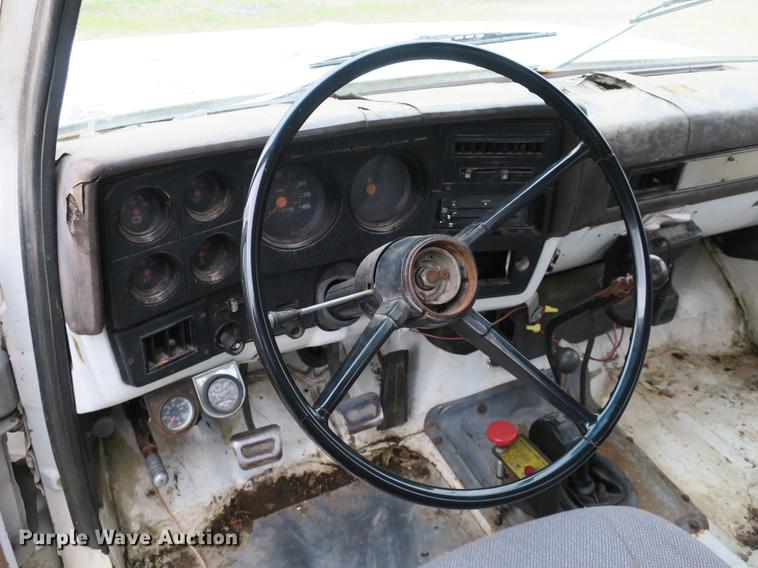 image for item DB8772 1984 Chevrolet C70 flat dump bed truck