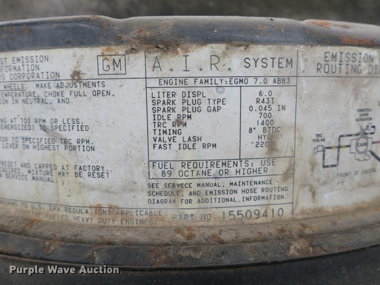 image for item DB8772 1984 Chevrolet C70 flat dump bed truck