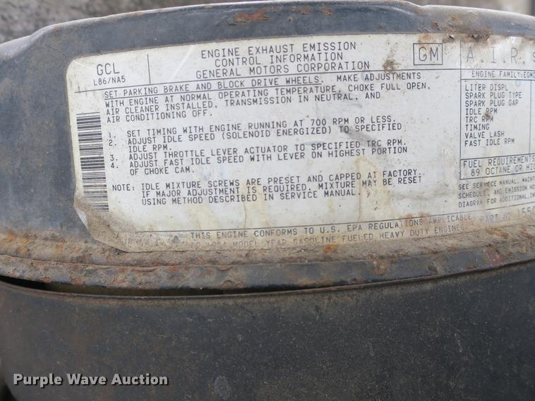 image for item DB8772 1984 Chevrolet C70 flat dump bed truck