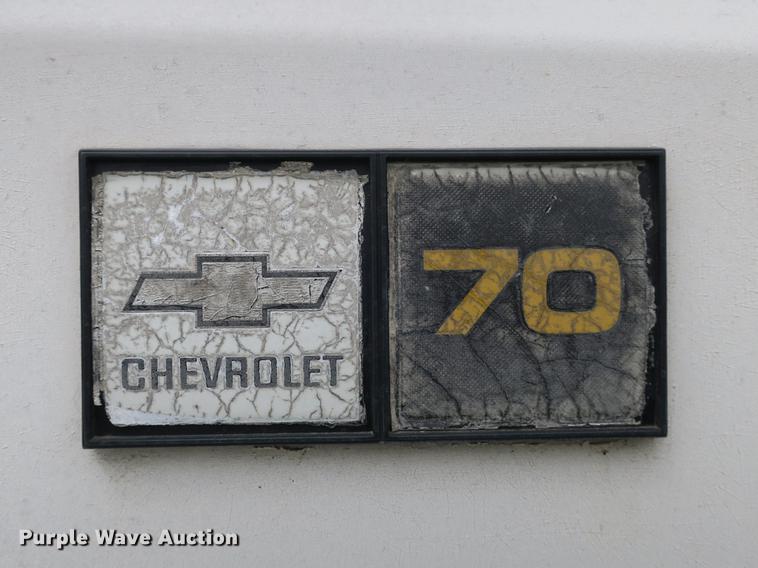 image for item DB8772 1984 Chevrolet C70 flat dump bed truck