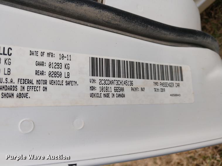 image for item DD6960 2012 Dodge Charger Police