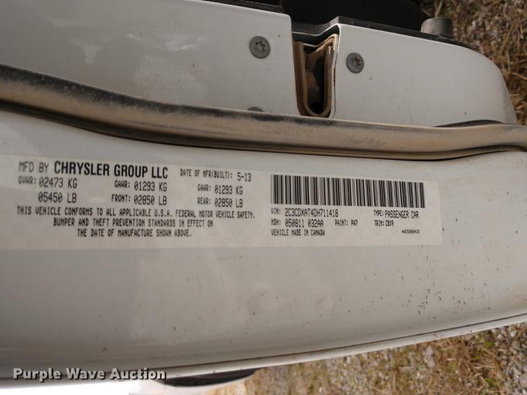 image for item DD6966 2013 Dodge Charger Police