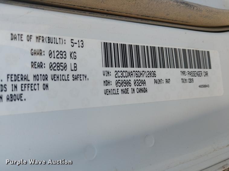 image for item DD6970 2013 Dodge Charger Police