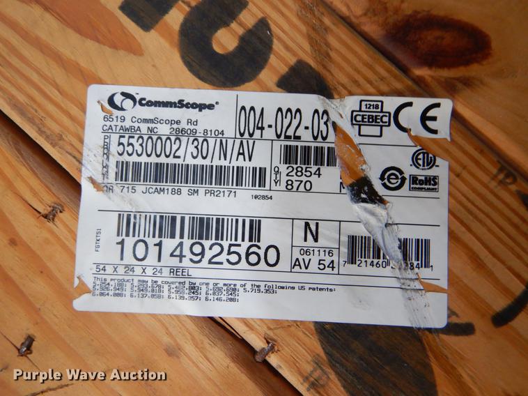 image for item DE1245 CommScope 5530002/30/N/AV cable