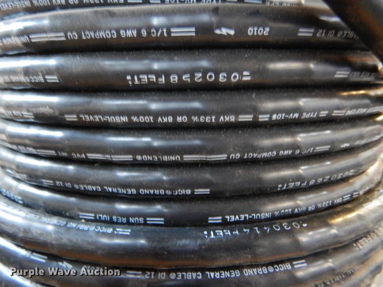 image for item DE1247 (6) partial spools of cable