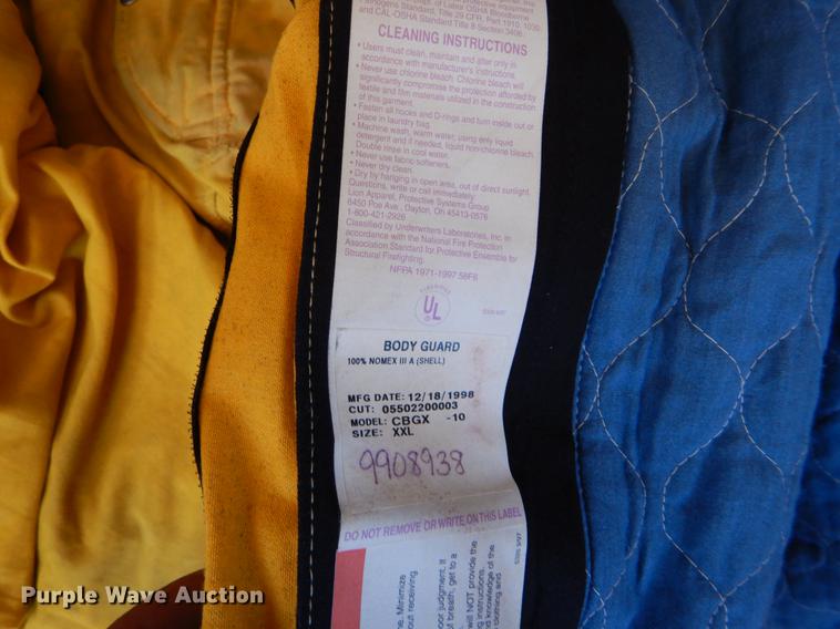 image for item DE1260 Fire fighting apparel