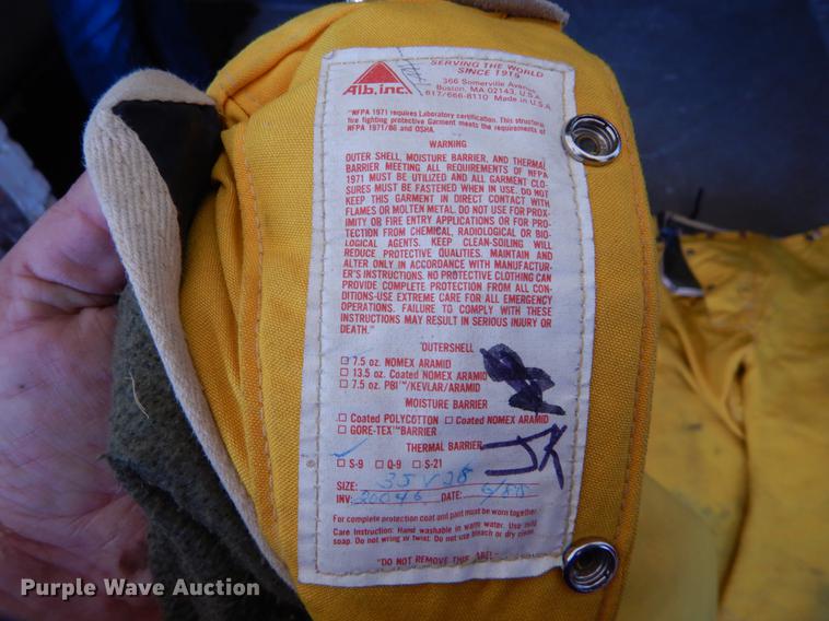 image for item DE1260 Fire fighting apparel