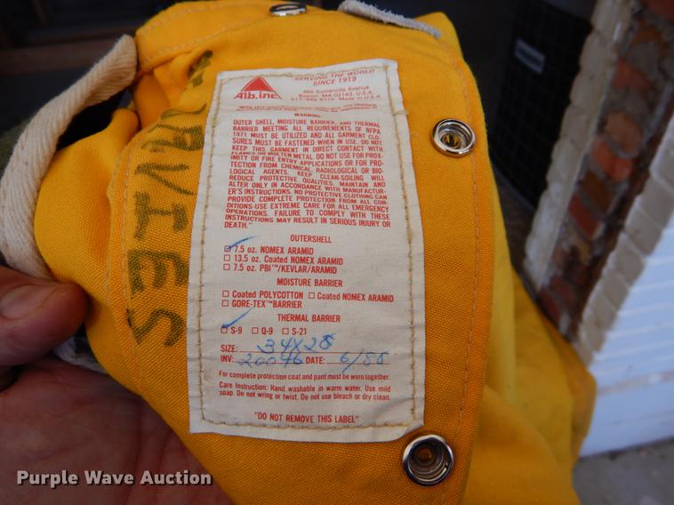 image for item DE1260 Fire fighting apparel