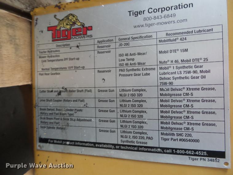 image for item DE7804 Tiger 34852 boom rotary mower