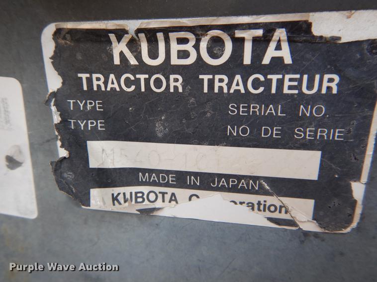 image for item DE8404 Kubota M5400 tractor