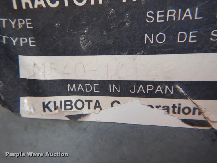 image for item DE8404 Kubota M5400 tractor