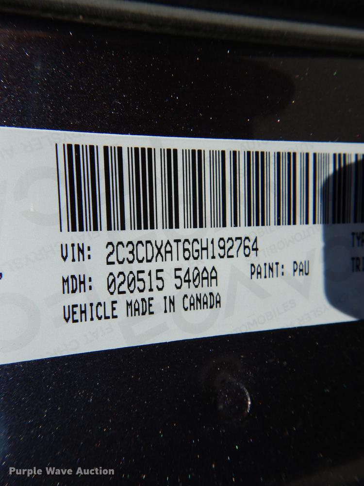 image for item DE8415 2016 Dodge Charger Police