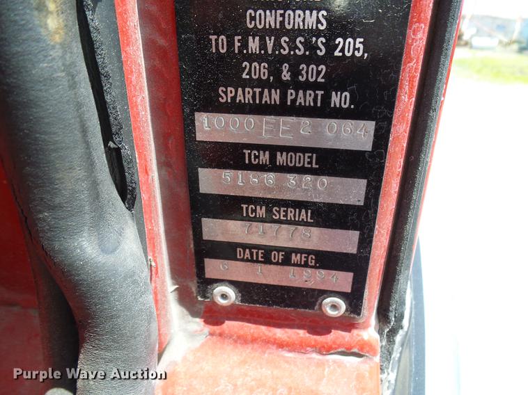 image for item DF7311 1995 Spartan DA405-2142 fire truck