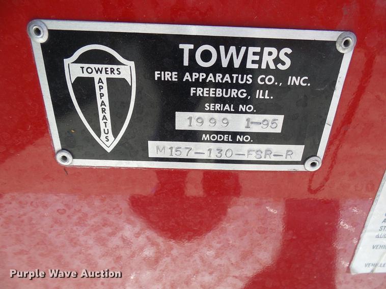 image for item DF7311 1995 Spartan DA405-2142 fire truck