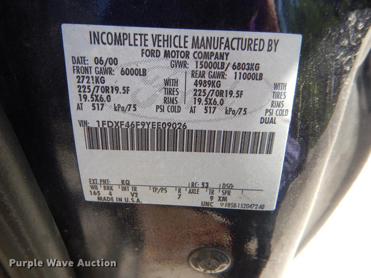 image for item DG1092 2000 Ford F450 Super Duty XL dump truck