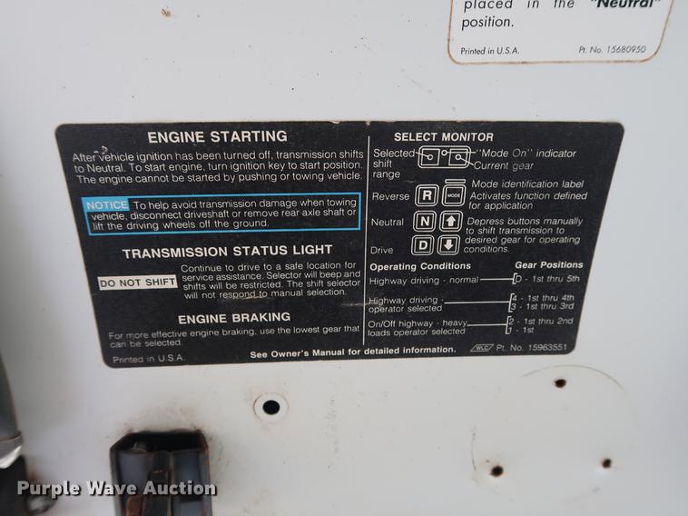 image for item DG3474 1998 Chevrolet C7500 dump truck