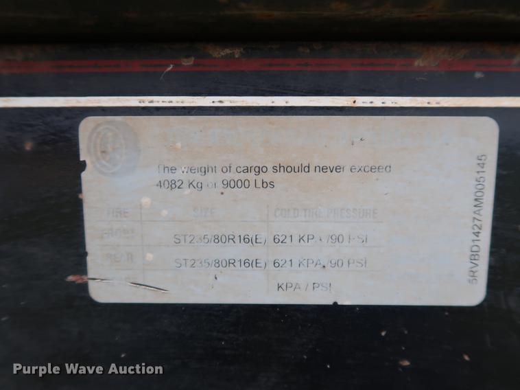 image for item DG3479 2010 Lamar dump trailer