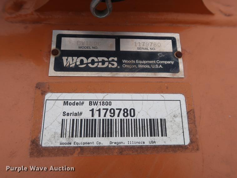 image for item DG3480 Woods BW1800 batwing rotary mower