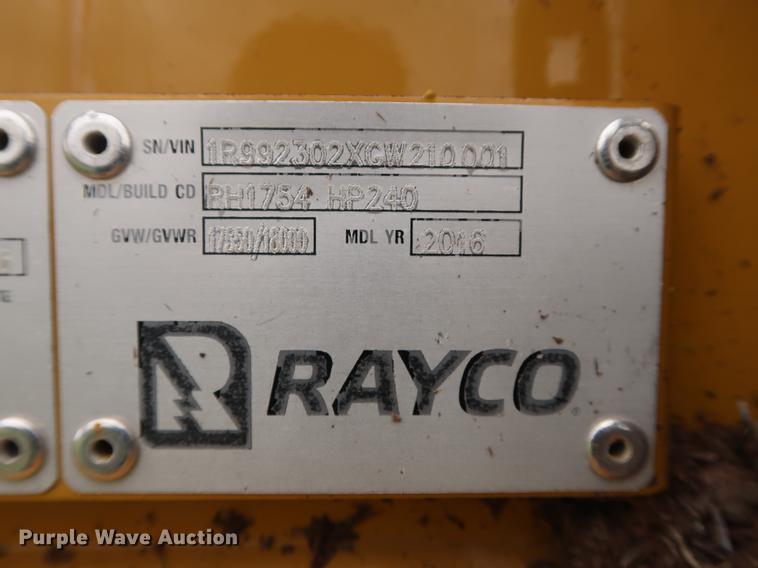 image for item DG3488 2016 Rayco RH1754-240 grinder
