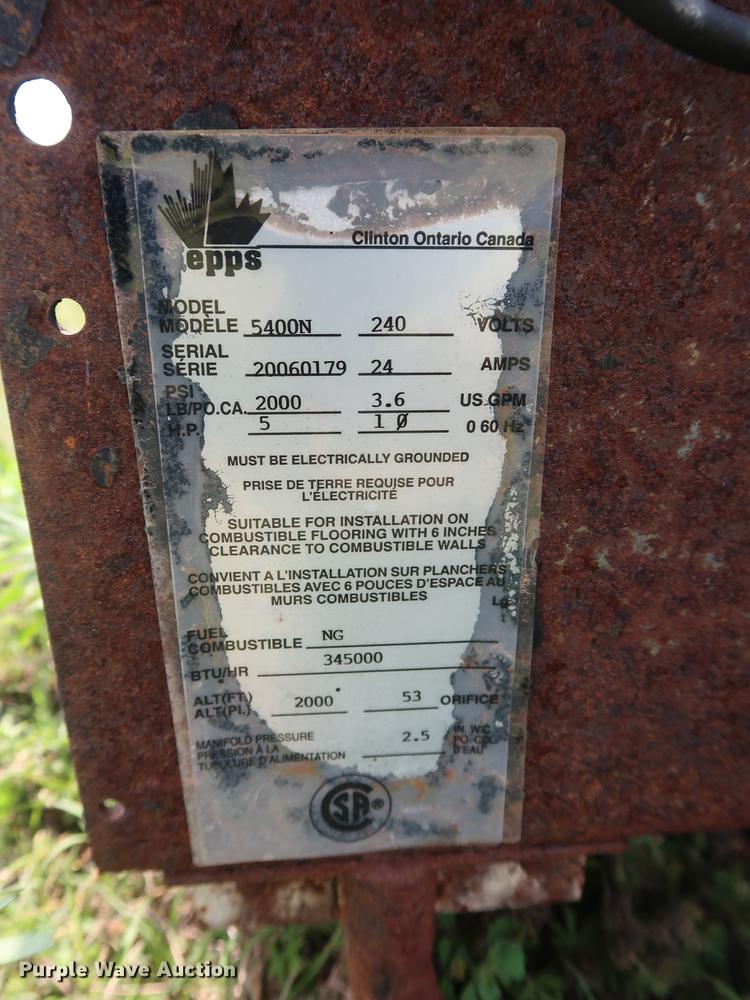 image for item DG3490 Epps 5400N pressure washer
