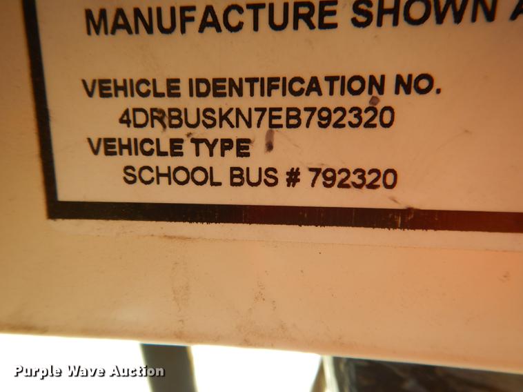 image for item DG5790 2014 International CE school bus