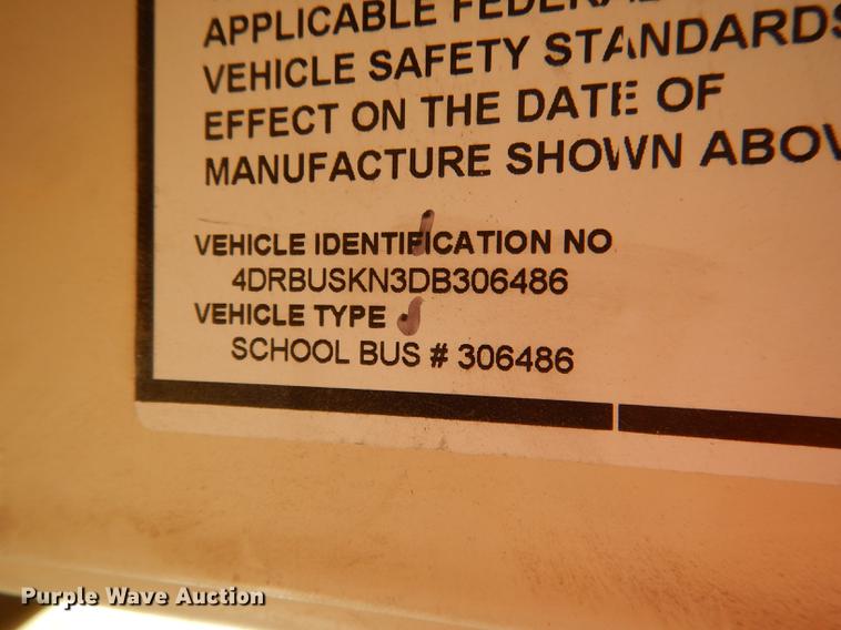 image for item DG5791 2013 International CE school bus