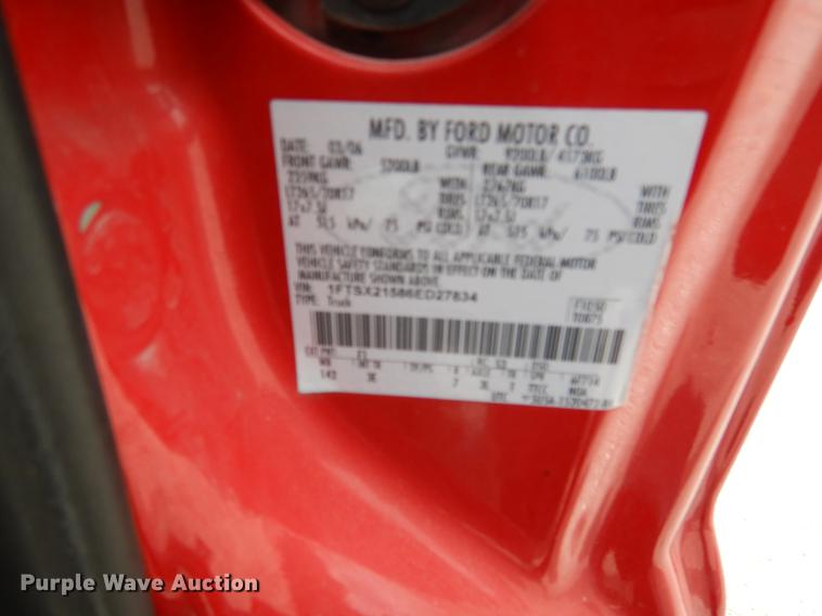 image for item DY9834 2006 Ford F250 Super Duty SuperCab pickup truck