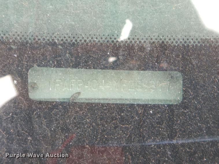 image for item ED9264 2000 Ford Mustang