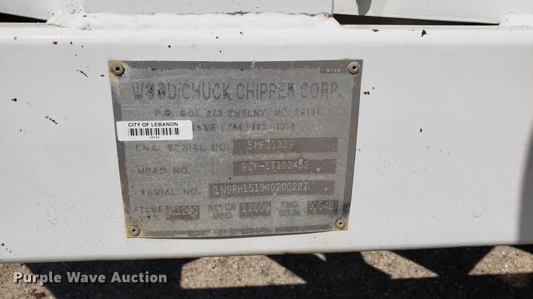 image for item EN9977 2004 Wood Chuck HyRoller 1200 wood chipper