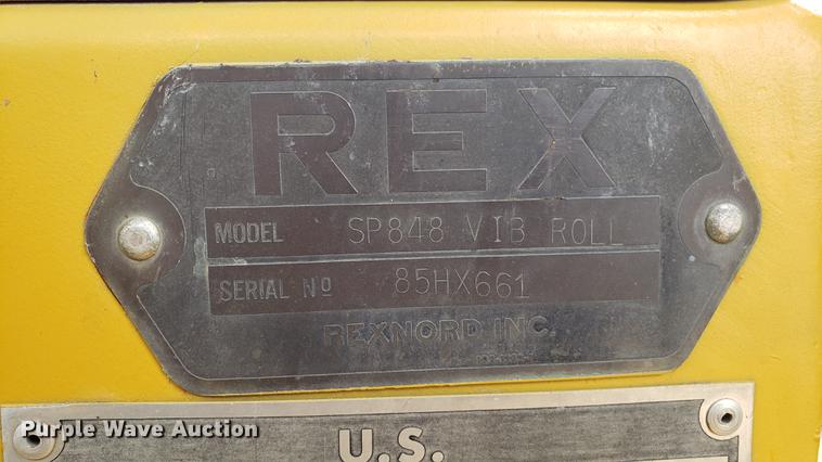 image for item EN9997 Rex SP848 single drum vibratory roller