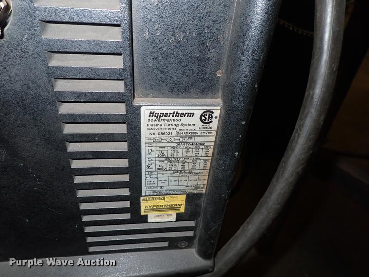 image for item FH9891 Hypertherm Powermax 600 plasma cutter