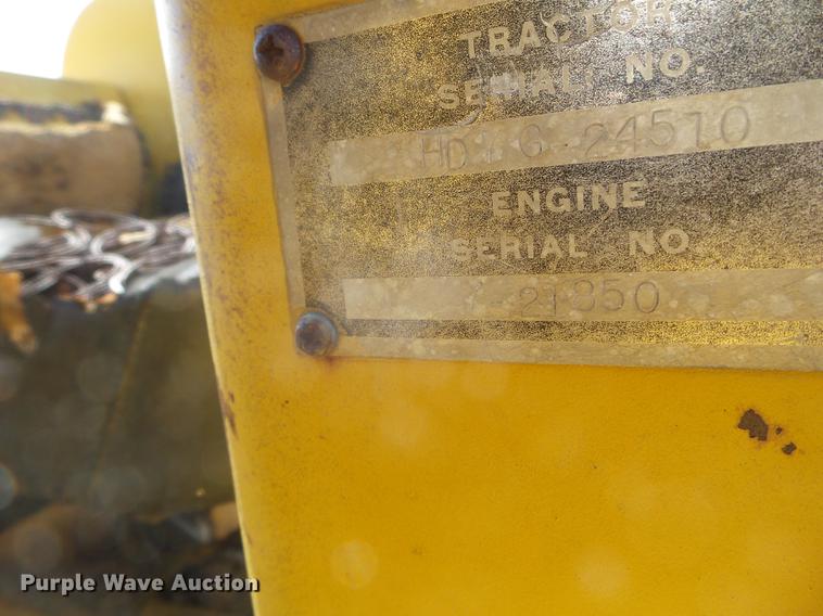 image for item FM9254 1965 Allis Chalmers HD-7G track loader