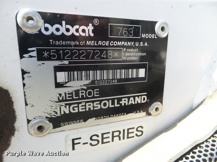 image for item FM9255 1997 Bobcat 763 skid steer
