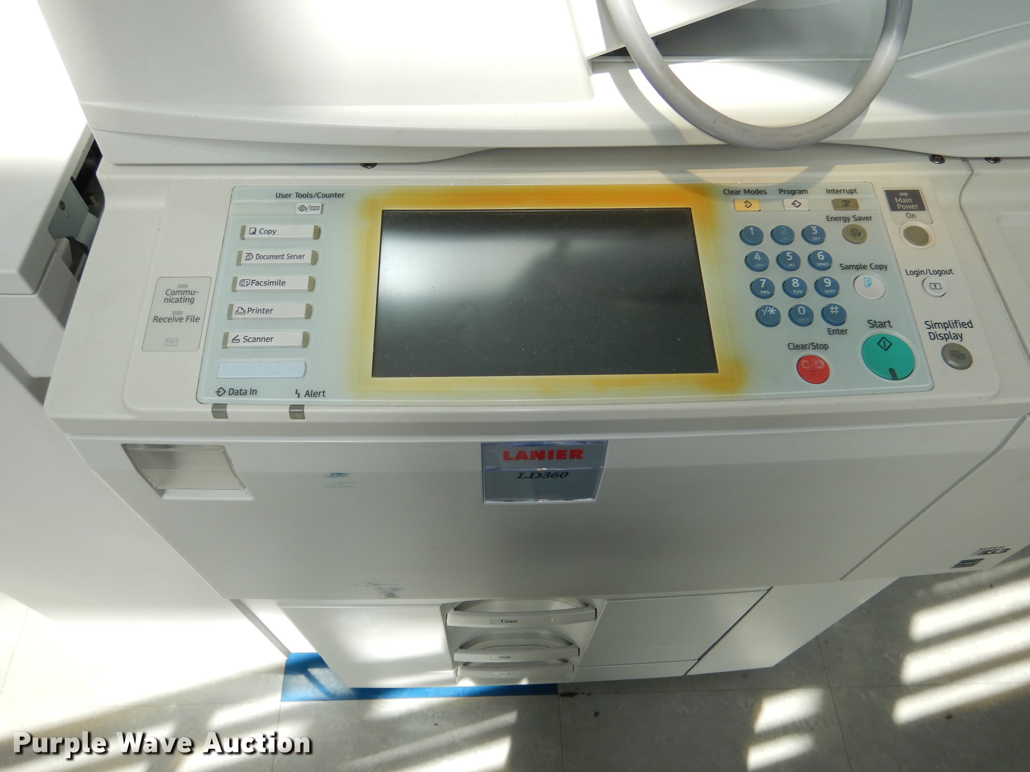 Lanier LD360 copy machine in Warrensburg, MO Item DY9831 sold