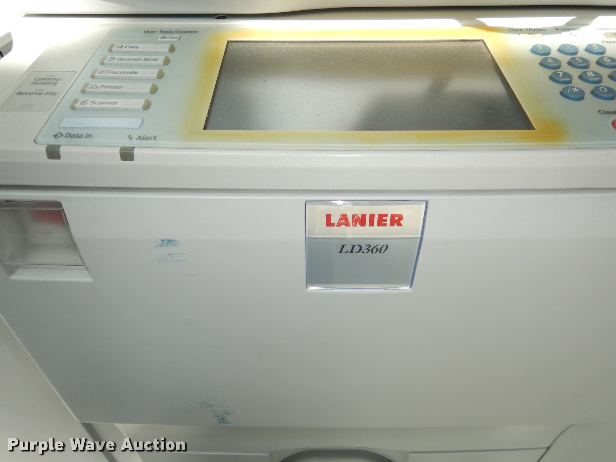 Lanier LD360 copy machine in Warrensburg, MO Item DY9831 sold