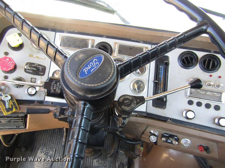 image for item DB4944 1995 Ford L9000 truck with Big John tree transplanter