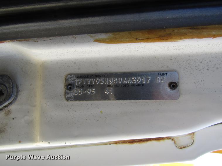 image for item DB4944 1995 Ford L9000 truck with Big John tree transplanter